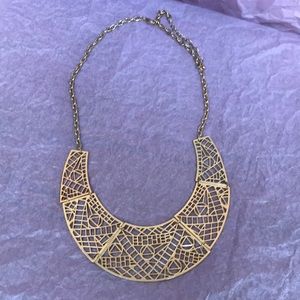Gold geometric necklace